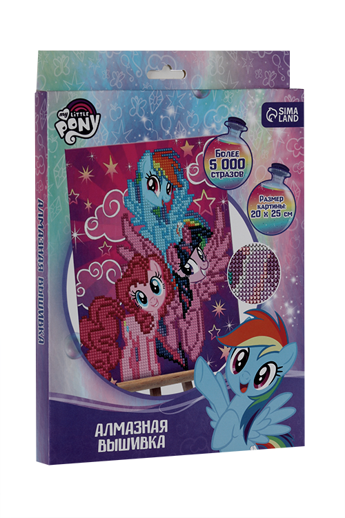 Алмазная мозаика Hasbro д/детей My little pony