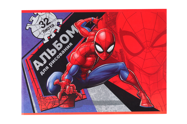 Альбом д/рисования MARVEL А4 32 листа Spider-man Человек-паук