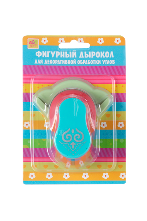 Дырокол Арт Узор фигурный д/углов Букет вырубка 2,5 см 8х8 см