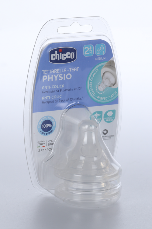 Соска Chicco Perfect5 силикон средн поток (с 2 мес), 2 шт