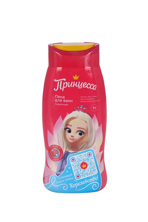 Пена Принцесса сказочная д/ванн д/девочек д/игры в ванной 1+ меняет цвет в воде без SLS 250 мл x1