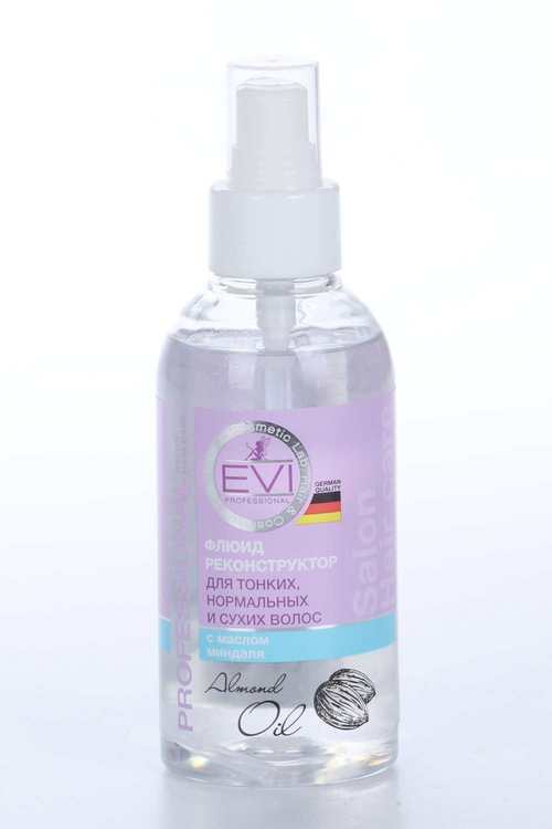Флюид реконструктор EVI Professional с маслом миндаля д/тонк/норм/сух волос, 150 мл