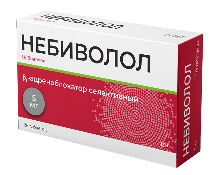 Небиволол Велфарм 5 мг, 28 шт, таблетки