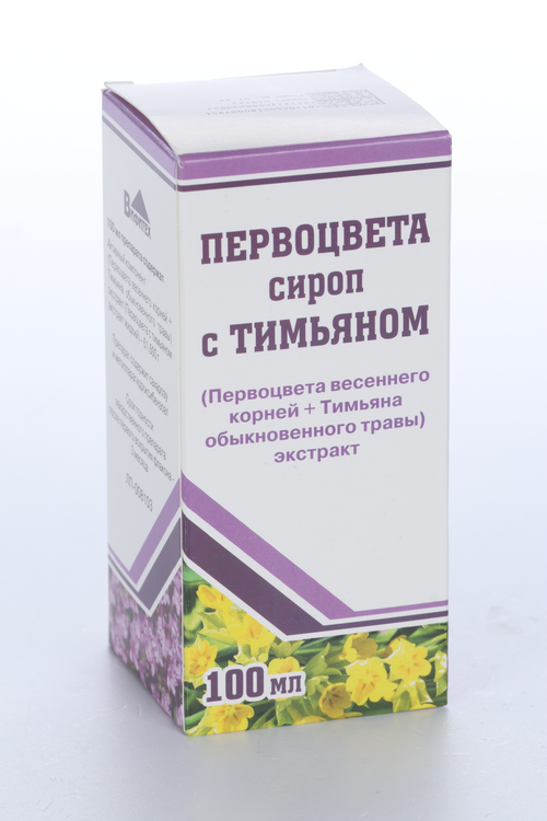 Первоцвета сироп с тимьяном, 100 мл