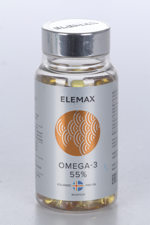 Омега-3 жирные кислоты высокой концентрации, 790 мг, 90 шт, капсулы ELEMAX