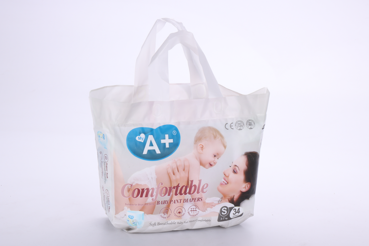 Подгузники-трусики My А+ детские S (3-7 кг), 34 шт