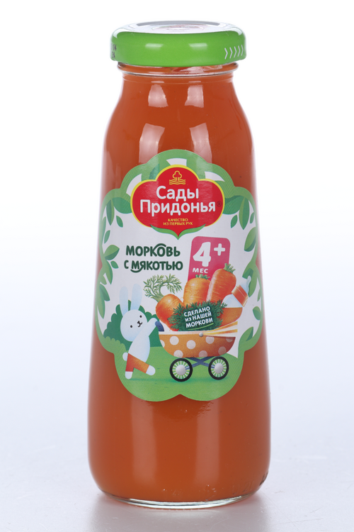 Нектар Сады Придонья морковный с мякотью, 0,2 л, (стекло)