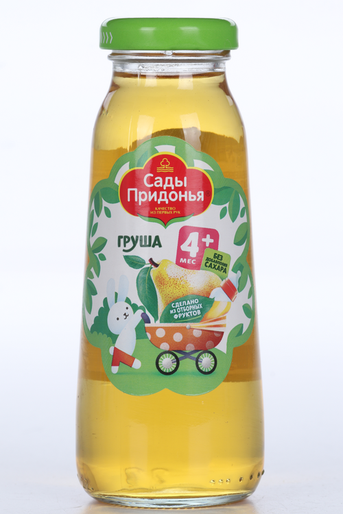 Сок Сады Придонья грушевый восстановленный, 0,2 л, (стекло)