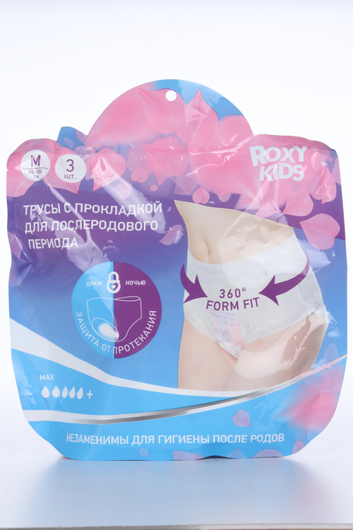 Трусы Roxy Kids впитывающие с прокладкой д/роддома M, 400 мл, 3 шт
