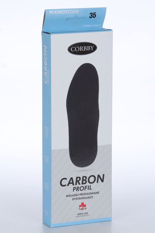 Стельки Corbby Carbon Profile латекс основа мембран ткань жест супинатор р 35