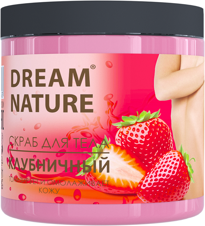 Скраб-пилинг Dream Nature Клубничный д/тела, 720 г
