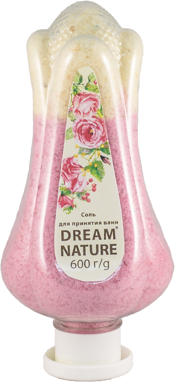 Соль д/ванн Dream Nature с пеной Шиповник, 600 г