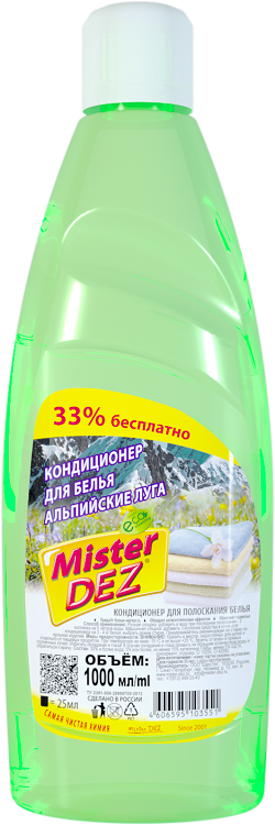 Кондиционер Mister Dez Eco-Cleaning Альпийские луга д/белья 1 000 мл