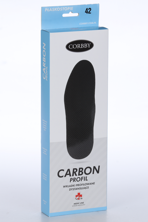 Стельки Corbby Carbon Profile латекс основа мембран ткань жест супинатор р 42