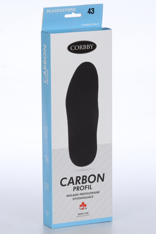Стельки Corbby Carbon Profile латекс основа мембран ткань жест супинатор р 43