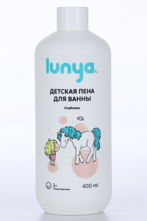 Пена д/ванн Луня клубника дет, 400 мл