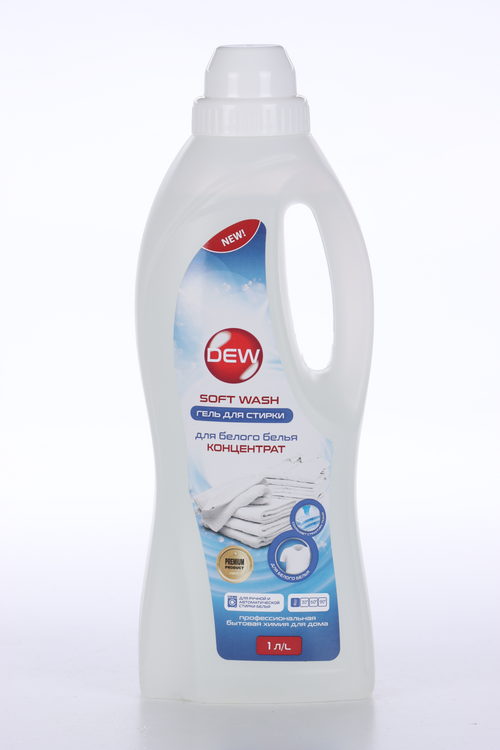 Гель DEW Soft wash д/стирки белого белья 1 л
