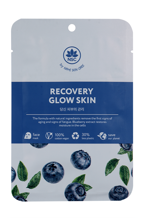 Маска NAME SKIN CARE NSC Восстановление и Сияние кожи тканев д/лица, 22 г