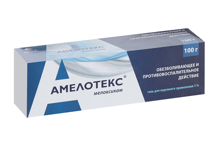 Амелотекс 1%, 100 г, гель для наружного применения