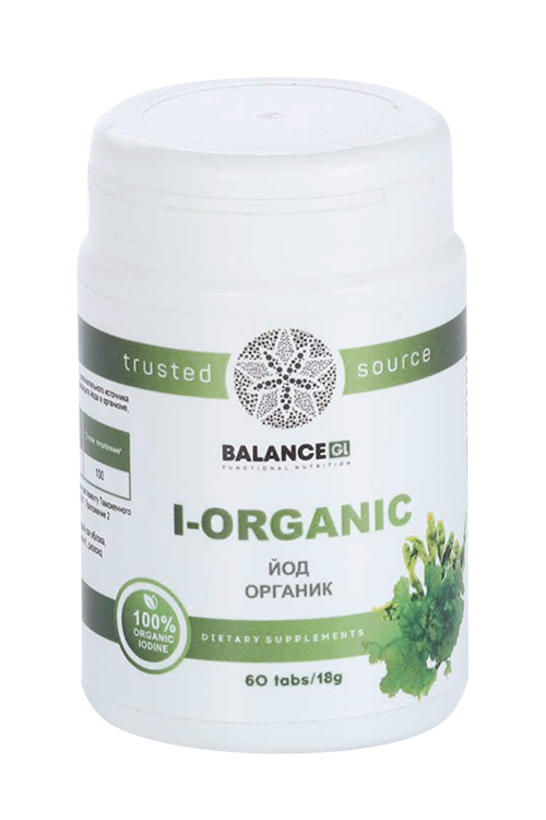 Balance Group Life Органический йод I-organic морской йод из фукуса, 300 мг, 60 шт, таблетки