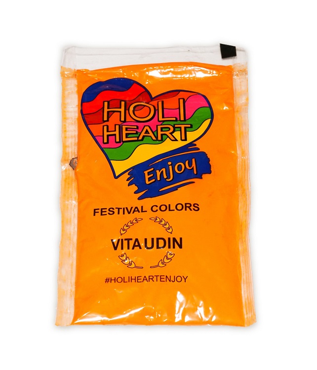 Краска Vita Udin Holi Heart Enjoy оранжевая 120 г, (4634444178443)
