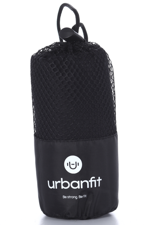 Полотенце Urbanfit спортивное охлаждающее микрофибра черный