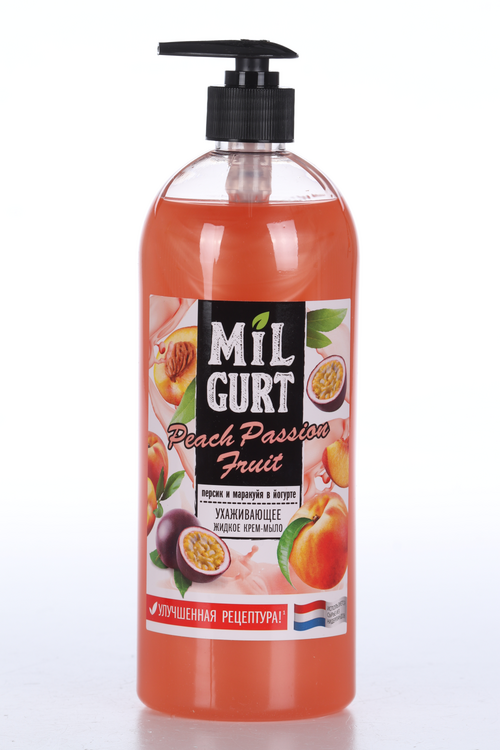 Крем-мыло Milgurt Персик/маракуйя в йогурте жид, 860 г
