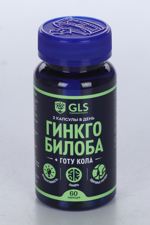 Гинкго Билоба + Готу Кола GLS д/мозга, 60 шт, капсулы