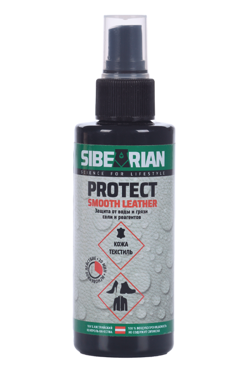 PROTECT SMOOTH LEATHER Sibearian Защита от воды и грязи/соли/реагентов 150 мл
