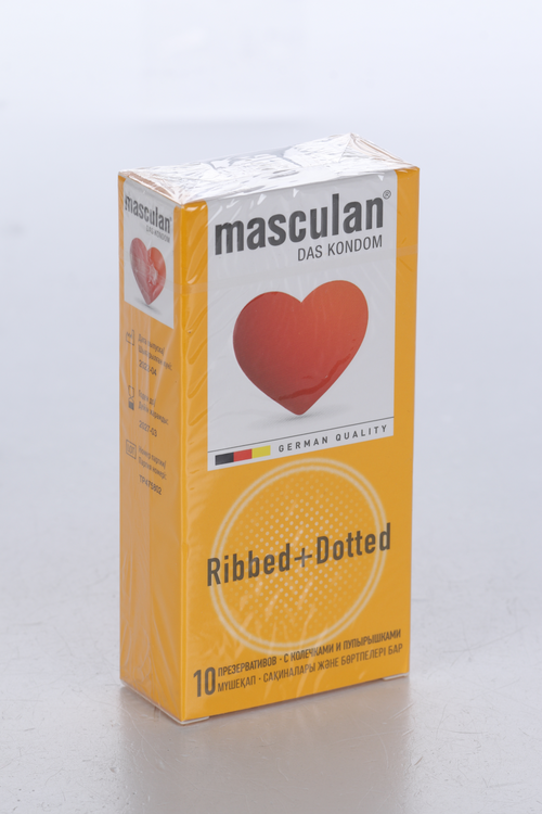 Презервативы Masculan Ribbed+Dotted, 10 шт