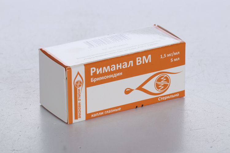Риманал ВМ 1.5 мг/мл, 5 мл, капли глазные