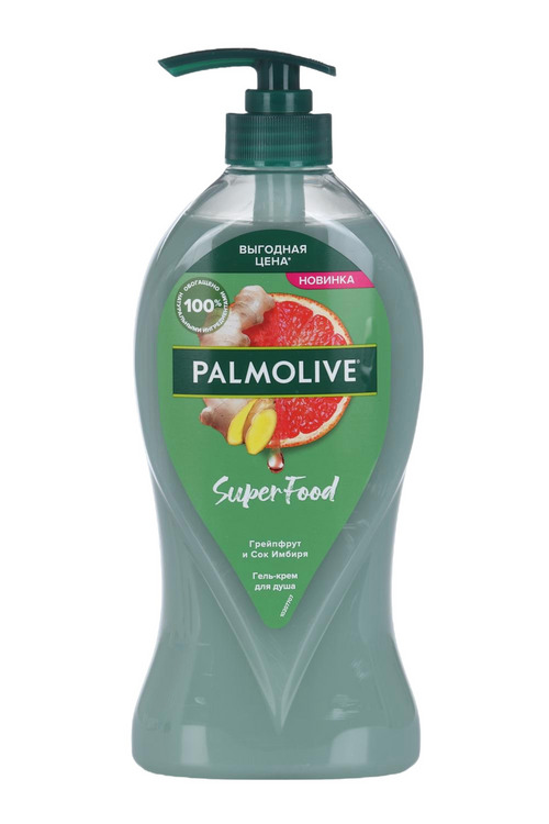 Гель-крем д/душа Palmolive Super Food Грейпфрут и Сок Имбиря, 750 мл