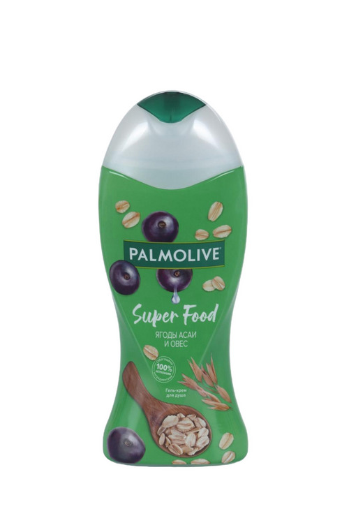 Гель-крем д/душа Palmolive Super Food Ягоды Асаи и Овес, 250 мл