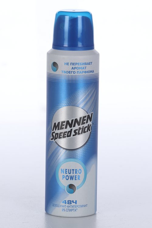Дезодорант-антиперспирант Mennen Speed Stick Neutro Power, 150 мл, спрей