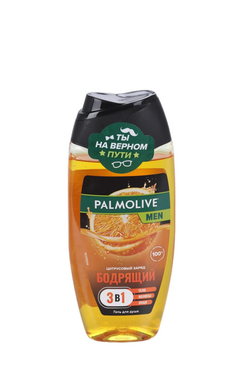 Гель д/душа Palmolive Men Цитрусовый Заряд Бодрящий 3 в 1, 250 мл