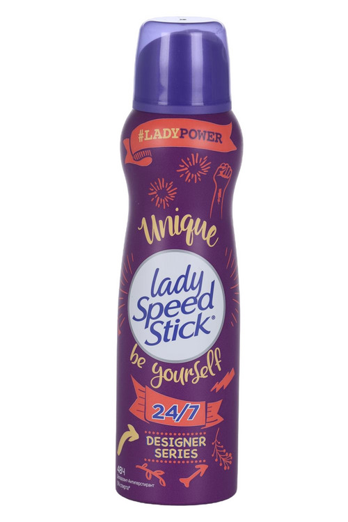 Дезодорант-антиперспирант Lady Speed Stick Unique Be yourself, 150 мл, спрей