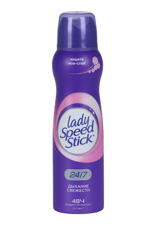 Дезодорант-антиперспирант Lady Speed Stick 24/7 Дыхание свежести, 150 мл, спрей