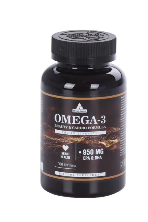 Омега-3 EPA/DHA Миофарм, 950 мг, 100 шт, капсулы