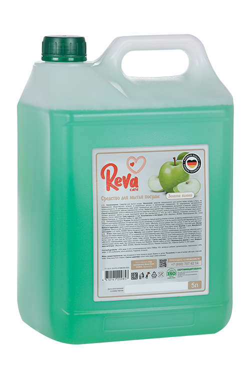 Средство Reva Care Яблоко д/мытья посуды 5 л