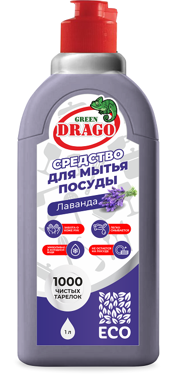 Средство Green Drago Лаванда д/мытья посуды 1 л