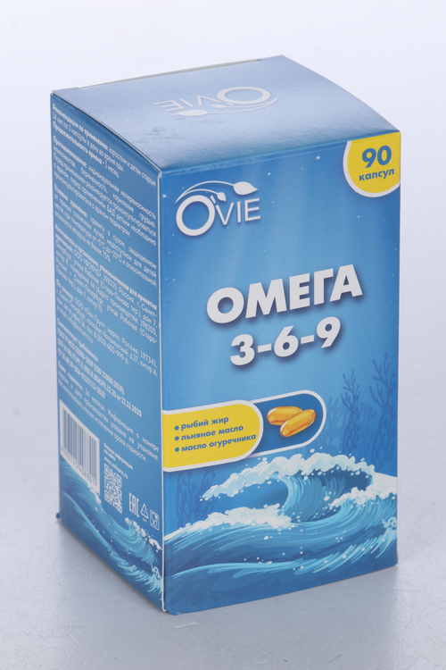 Омега-3-6-9 Ovie, 1 410 мг, 90 шт, капсулы