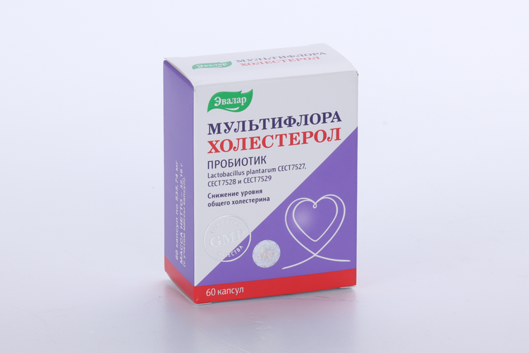 Мультифлора Холестерол, 60 шт, капсулы