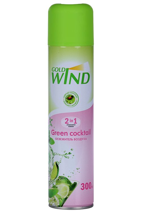 Освежитель воздуха Gold wind 2 в 1 Green cocktail 300 мл