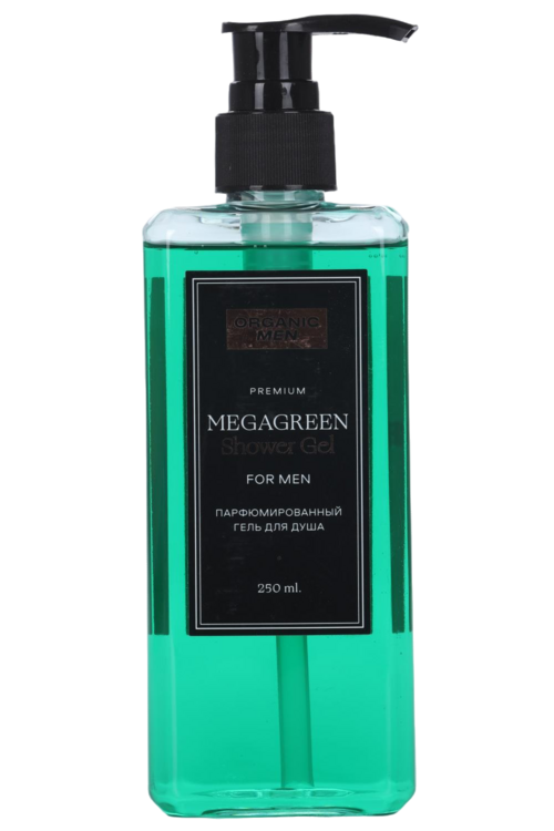 Гель Organic Men Megagreen парфюмированный д/душа, 250 мл