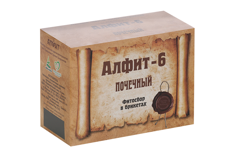 Алфит-6 Почечный утро/день, 2 г, 60 шт
