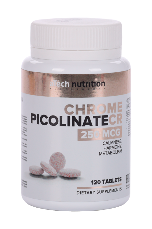 Пиколинат хрома aTech nutrition, 120 шт, таблетки