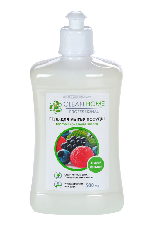 Гель Clean Home Ягодная фантазия д/мытья посуды 500 мл