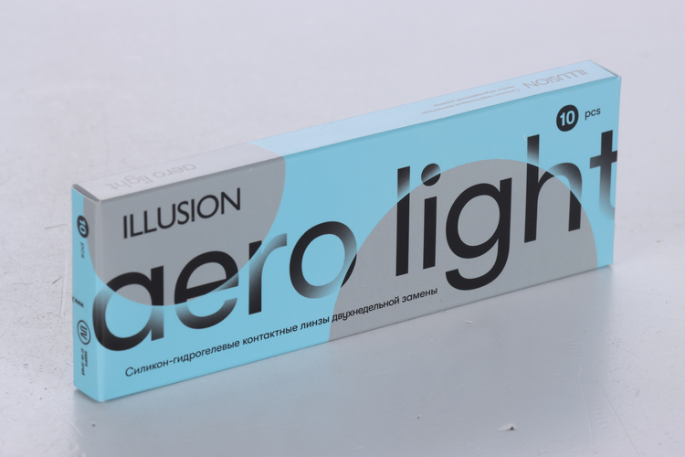 Линзы ILLUSION Aero Light контактные 2 недели (диоптрия -1,0), 10 шт