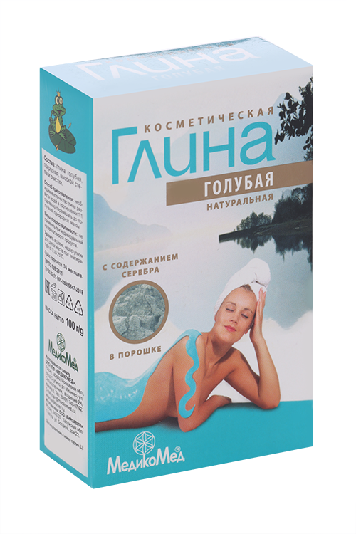 Глина голубая косметическая, 100 г