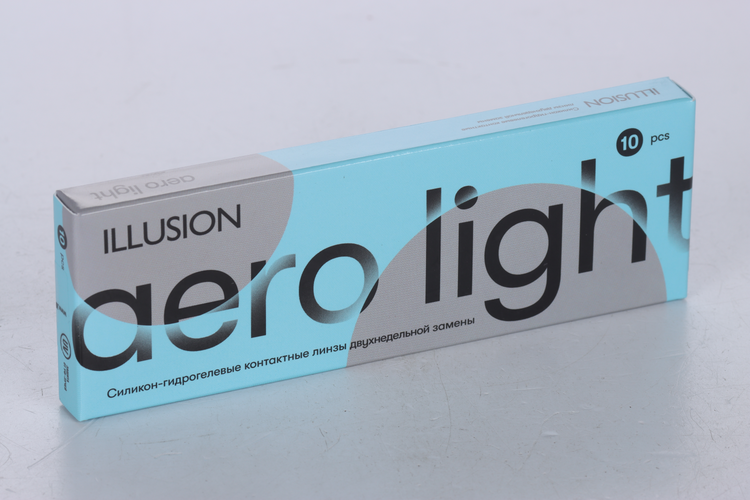 Линзы ILLUSION Aero Light контактные 2 недели (диоптрия -6,0), 10 шт